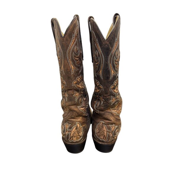 Corral Womens Brown Embroidered Western Boots Size 7.5 - Picture 4 of 8